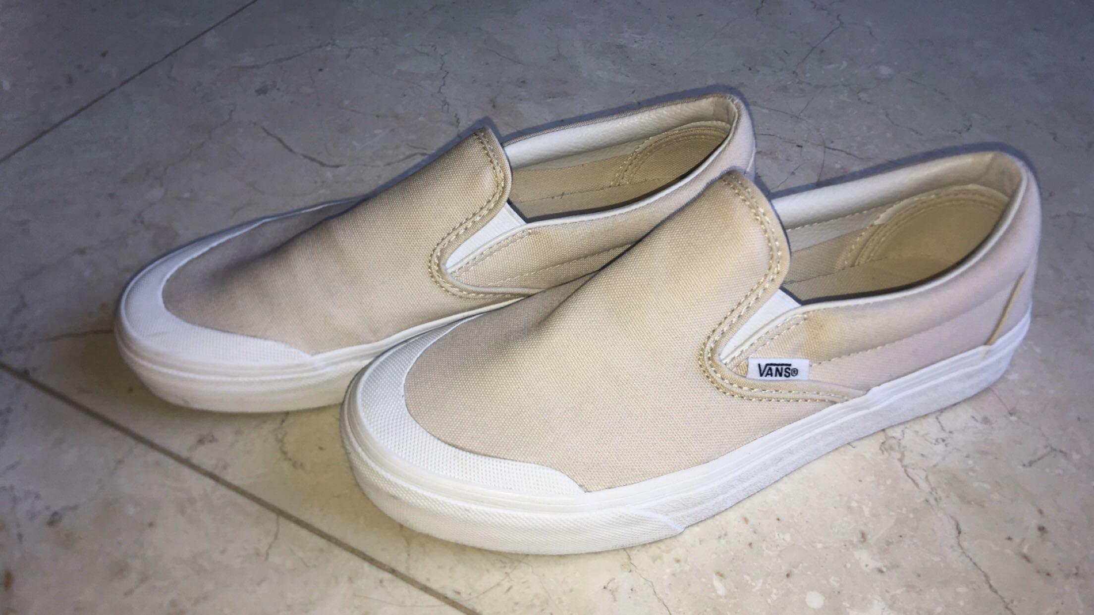 tan coloured vans