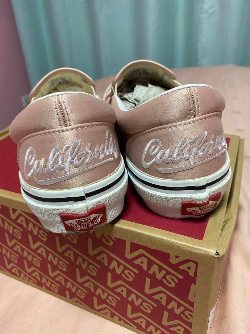 Gold satin vans new arrivals