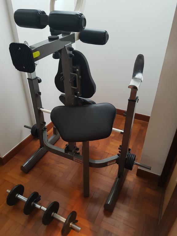 Weight lifting machine and exercise bench accessories clearance