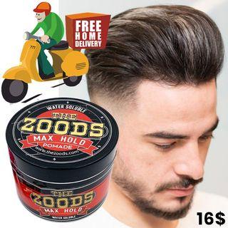 Free Doorstep Delivery[The Zoods Max Hold Black Tin Ediiton Pomade]