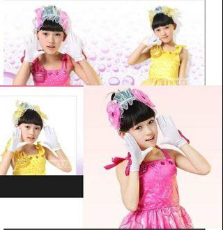 BN Satin White or Black Short Gloves