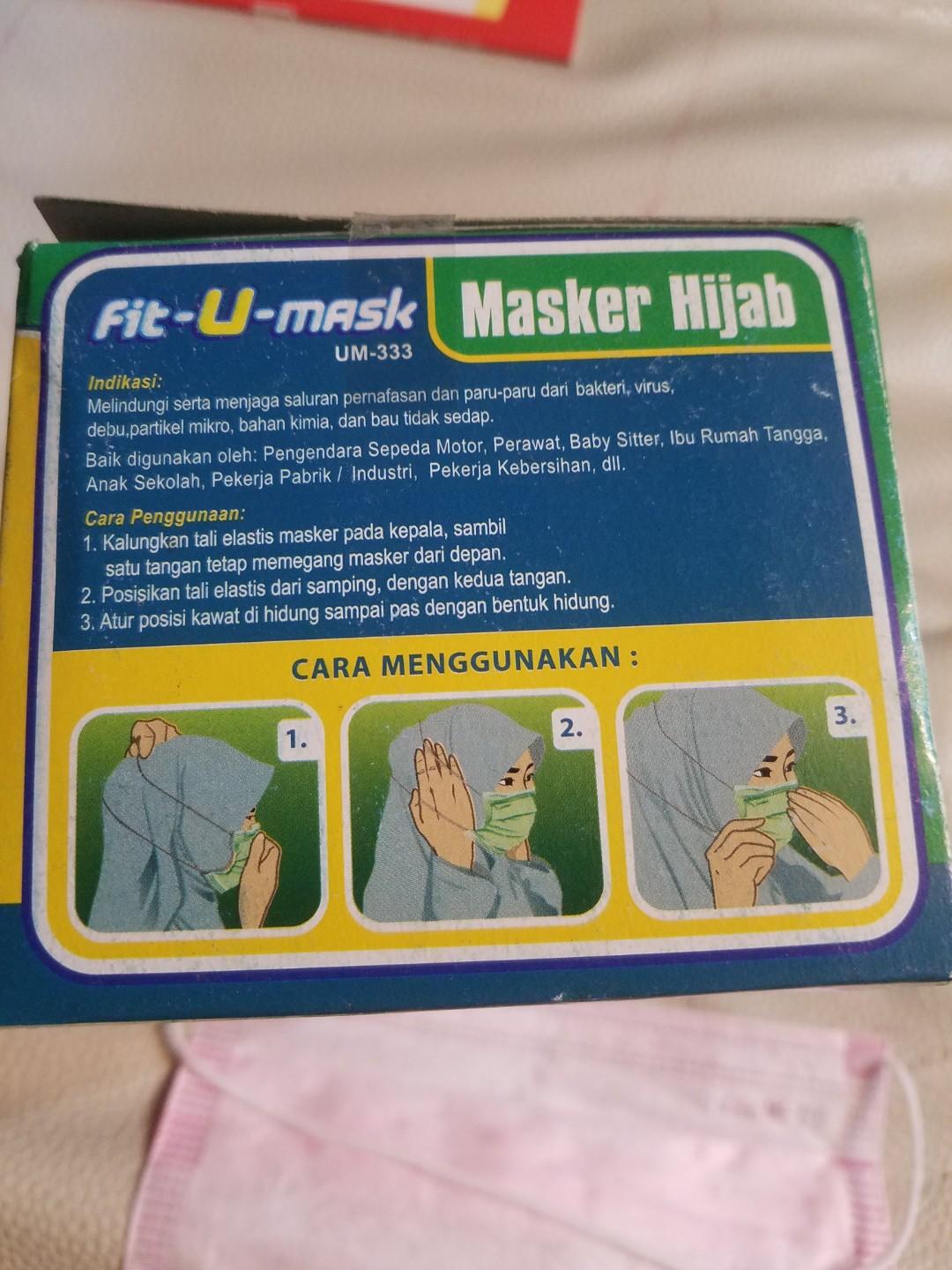 印尼口罩 3 層 Bfe 99 頭戴式masker 3 Ply Bef 99 Headloop