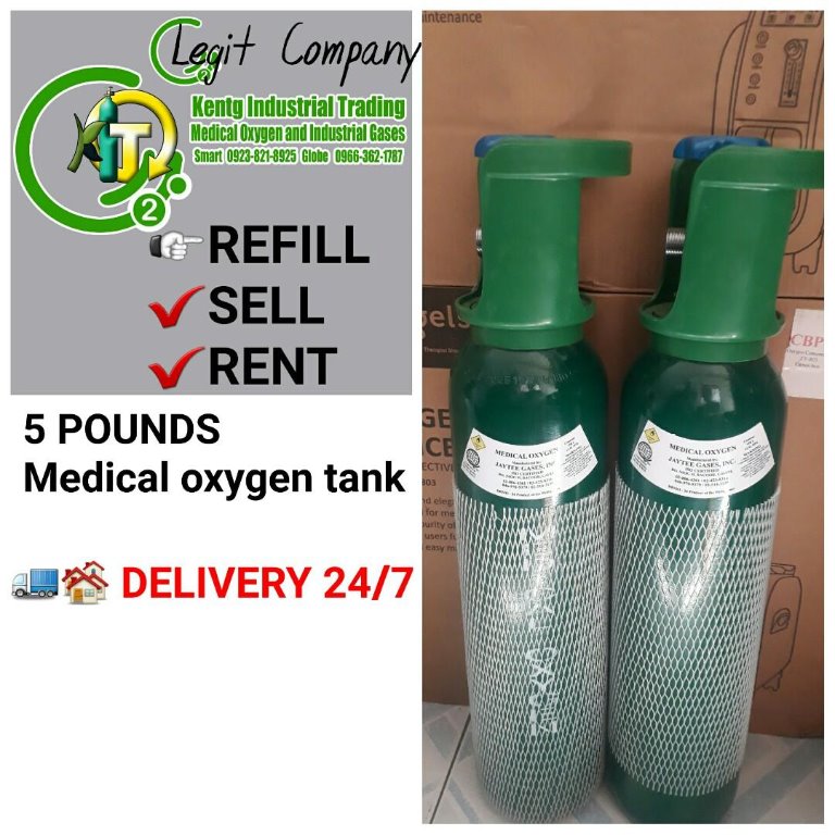 5 Pounds Refill Medical oxygen tank, Beauty & Personal Care, Sanitizers & Disinfectants on Carousell