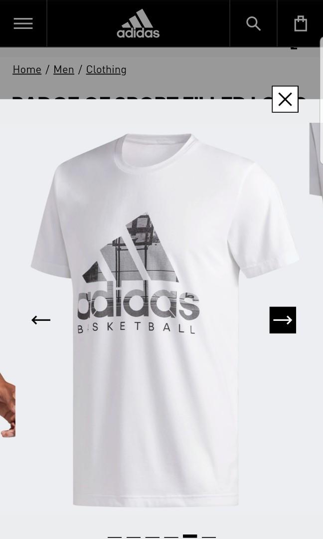adidas basketball tee