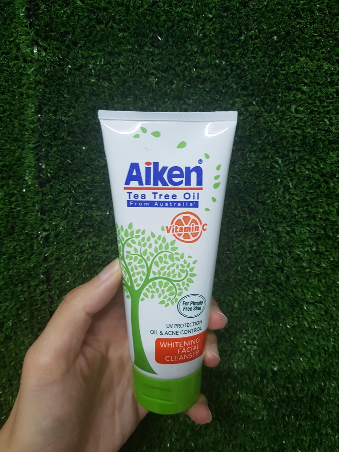 aiken tea tree oil whitening facial cleanser review