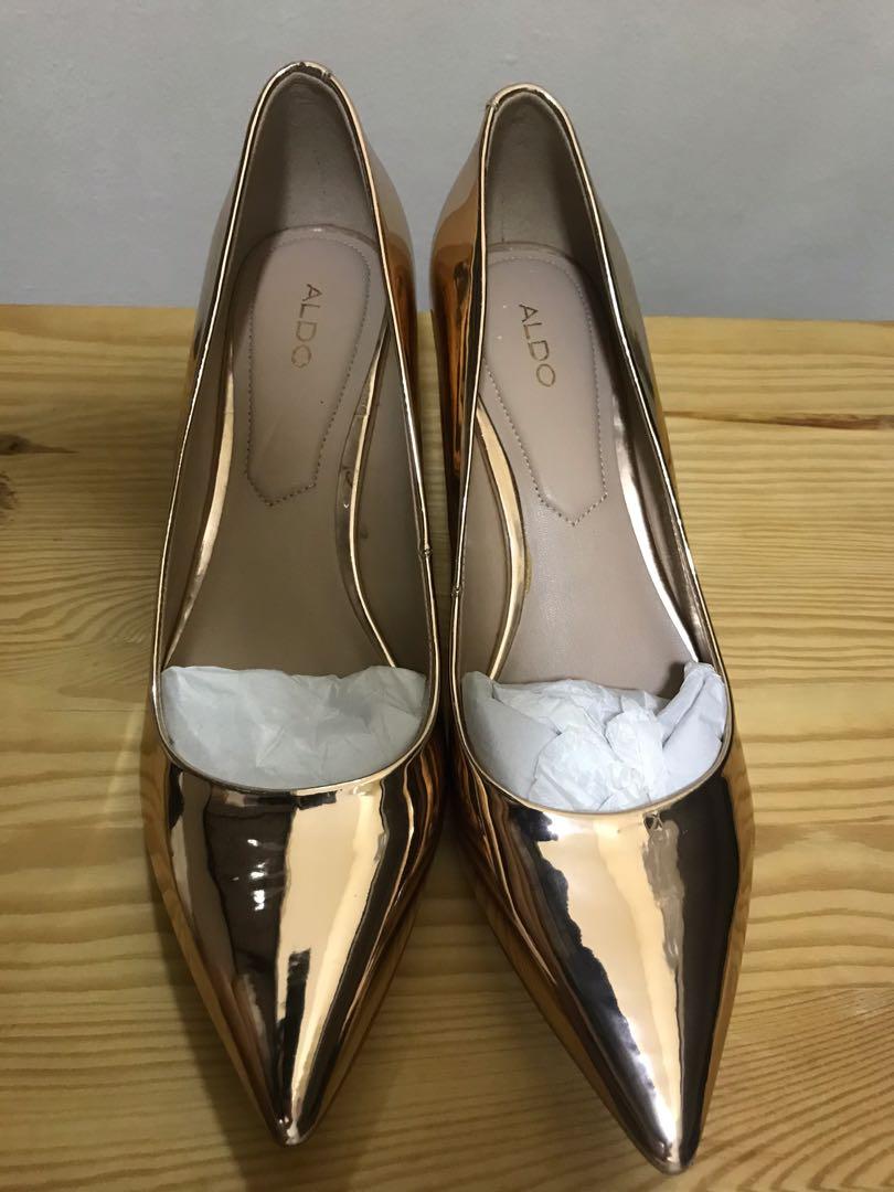 Aldo rose on sale gold pumps