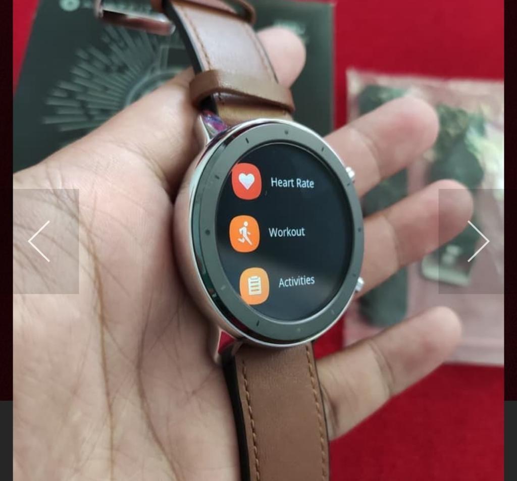 Amazfit GTR 47 mm pemakaian 3 bulan. Mulus fullset charger manual book free 1 strap silicon Fesyen Pria Jam Tangan di Carousell