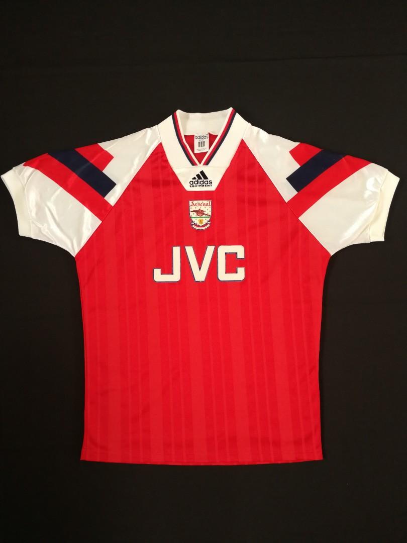 Arsenal 92 94 Home Jersey Jersi English Premier League Epl Rare Vintage Adidas Football Sports Athletic Sports Clothing On Carousell