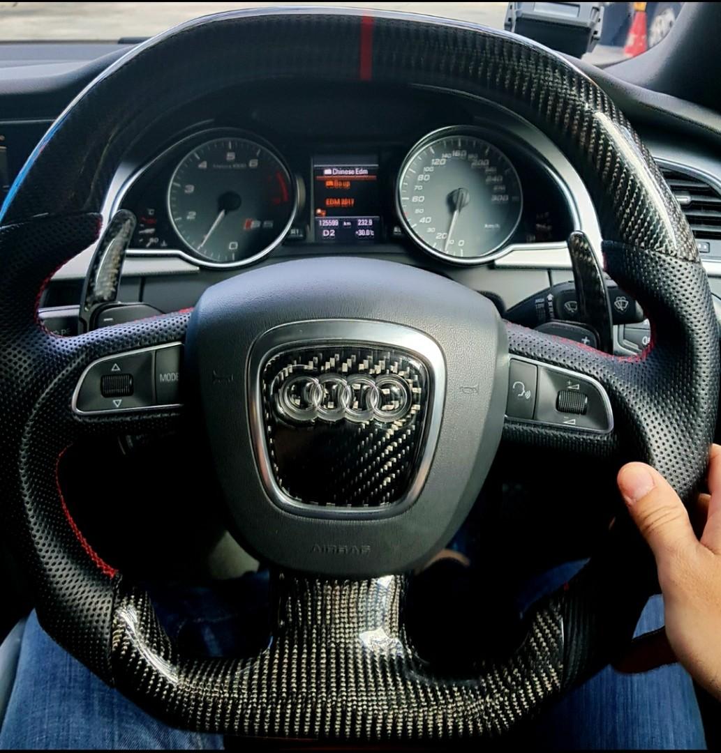Audi carbon hotsell fiber steering wheel