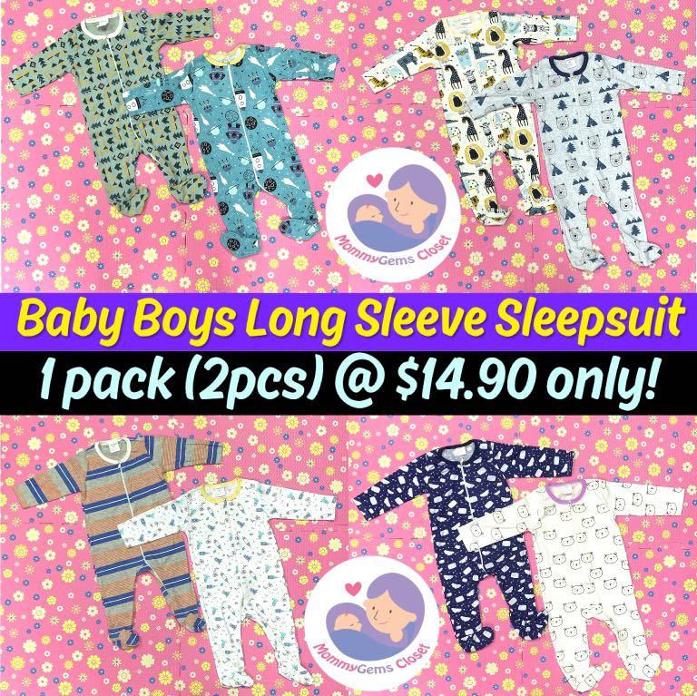 zip sleepsuits baby boy