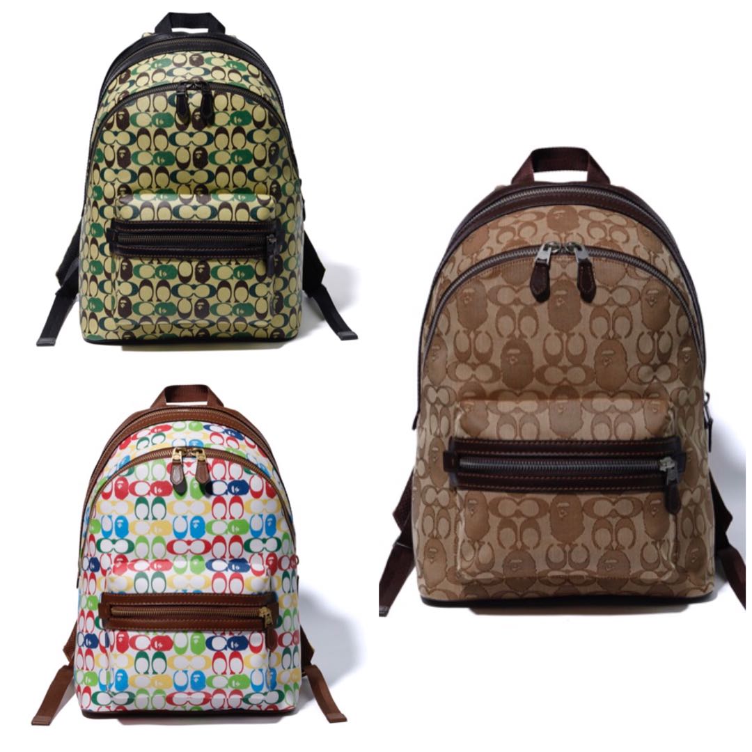 COACH®: Bape X Coach Academy Backpack In Signature Canvas With Ape