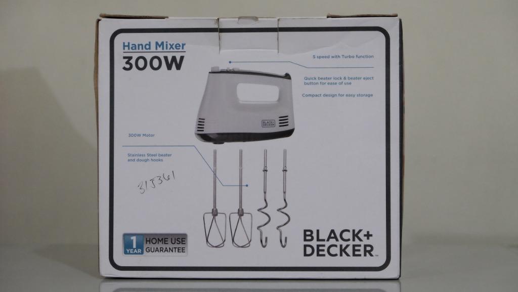 Black and Decker Hand Mixer M350 5Speed with Turbo, TV & Home