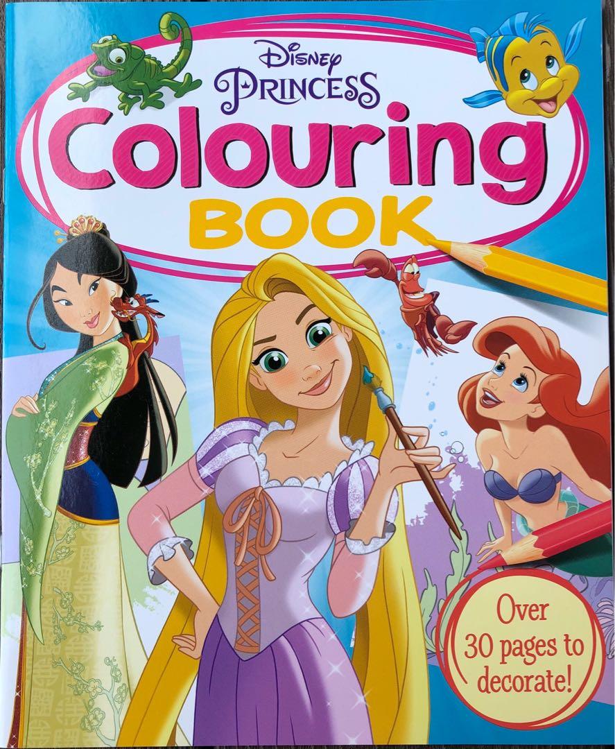 BN Disney Princess Colouring Book, Hobbies & Toys, Books ...
