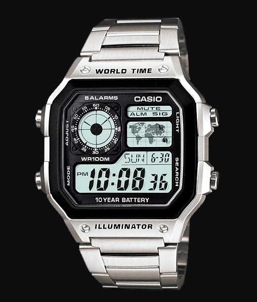 James bond casio world time cheap