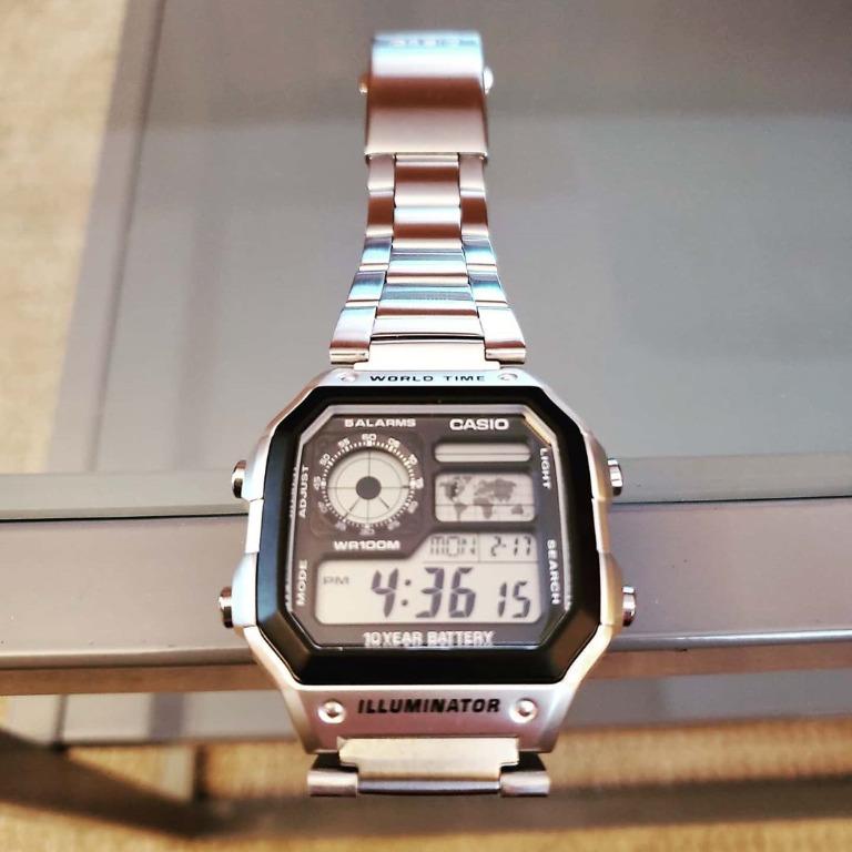 BNIB Casio AE1200WHD 1AVCF World Timer James Bond Casino Royale