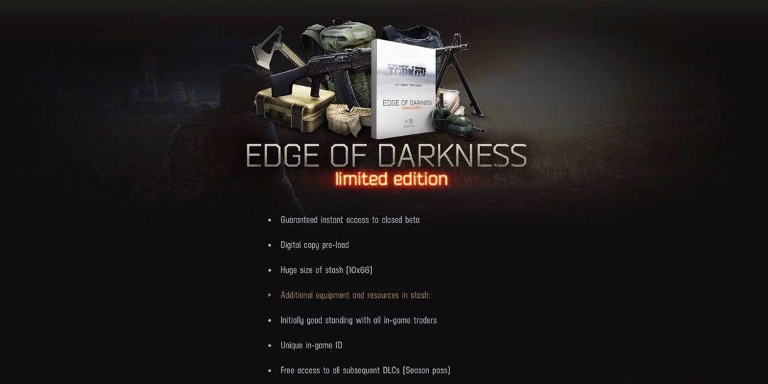 [Digital Key] Escape From Tarkov Edge of Darkness Edition, Video Gaming, Gaming Accessories
