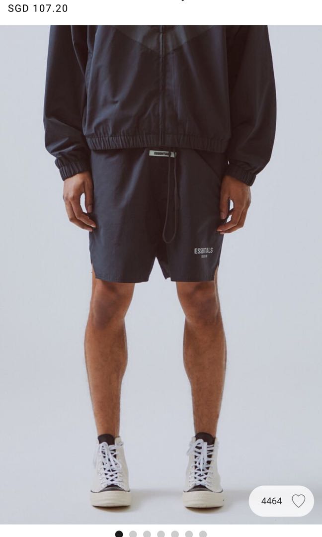 Fear Of God FOG Essentials Nylon Active Shorts black Men s
