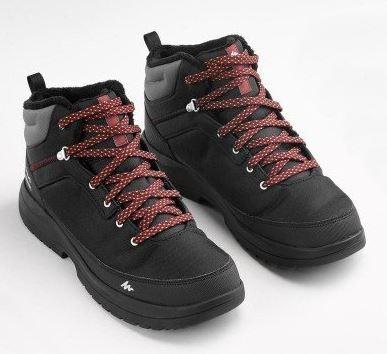 QUECHUA MEN S WARM SNOW HIKING SHOES BLACK PRELOVED