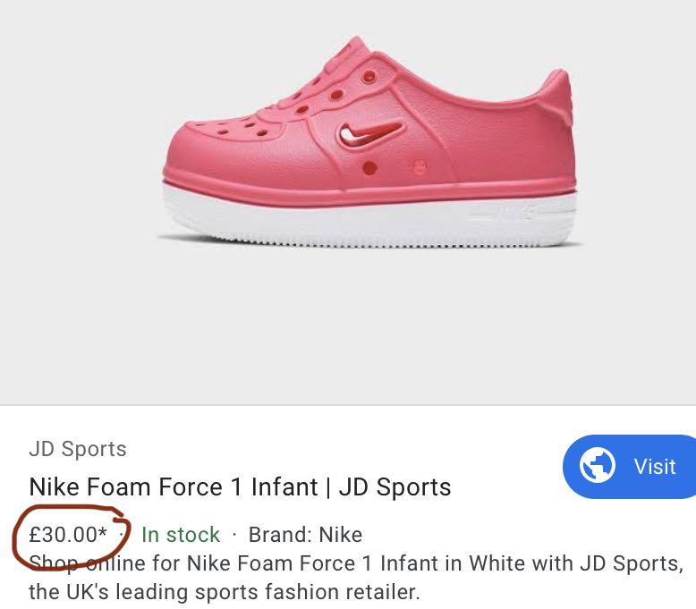 nike foam force 1 infant