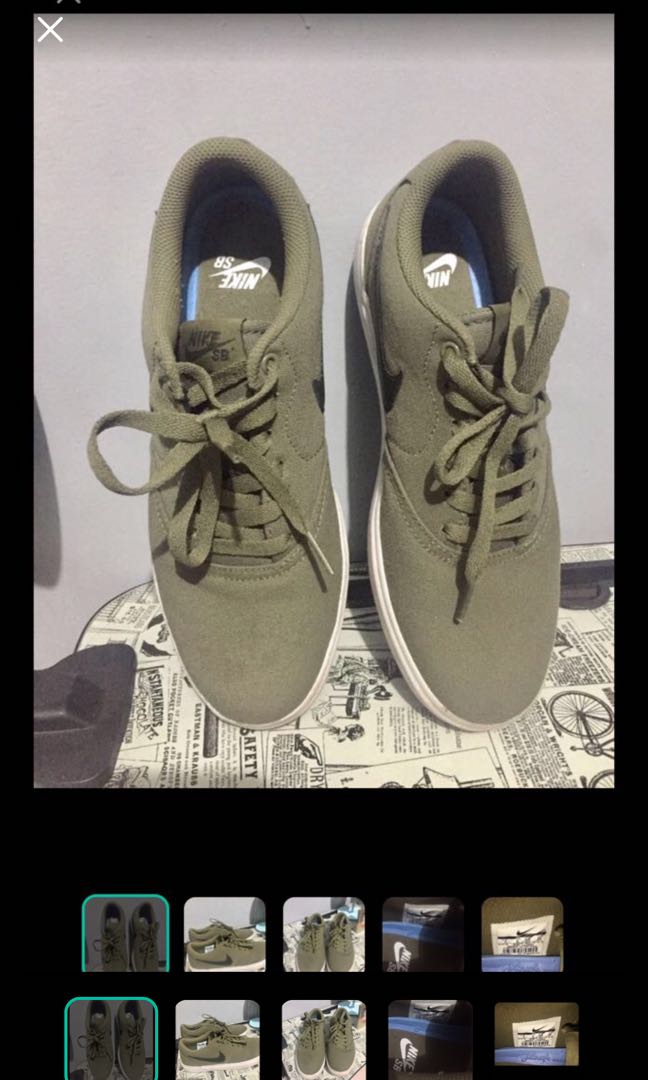 nike sb olive green shoes