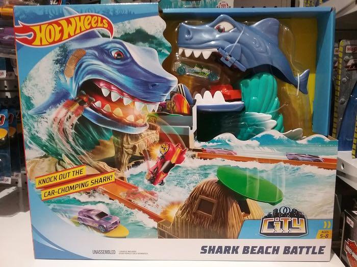 ORIGINAL Hot Wheels City Shark Beach Battle Play Set Hobbies