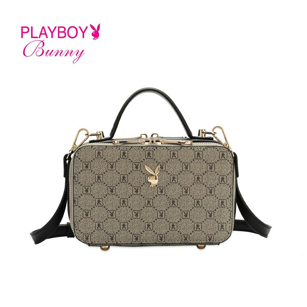 playboy bunny monogram sling bolsa