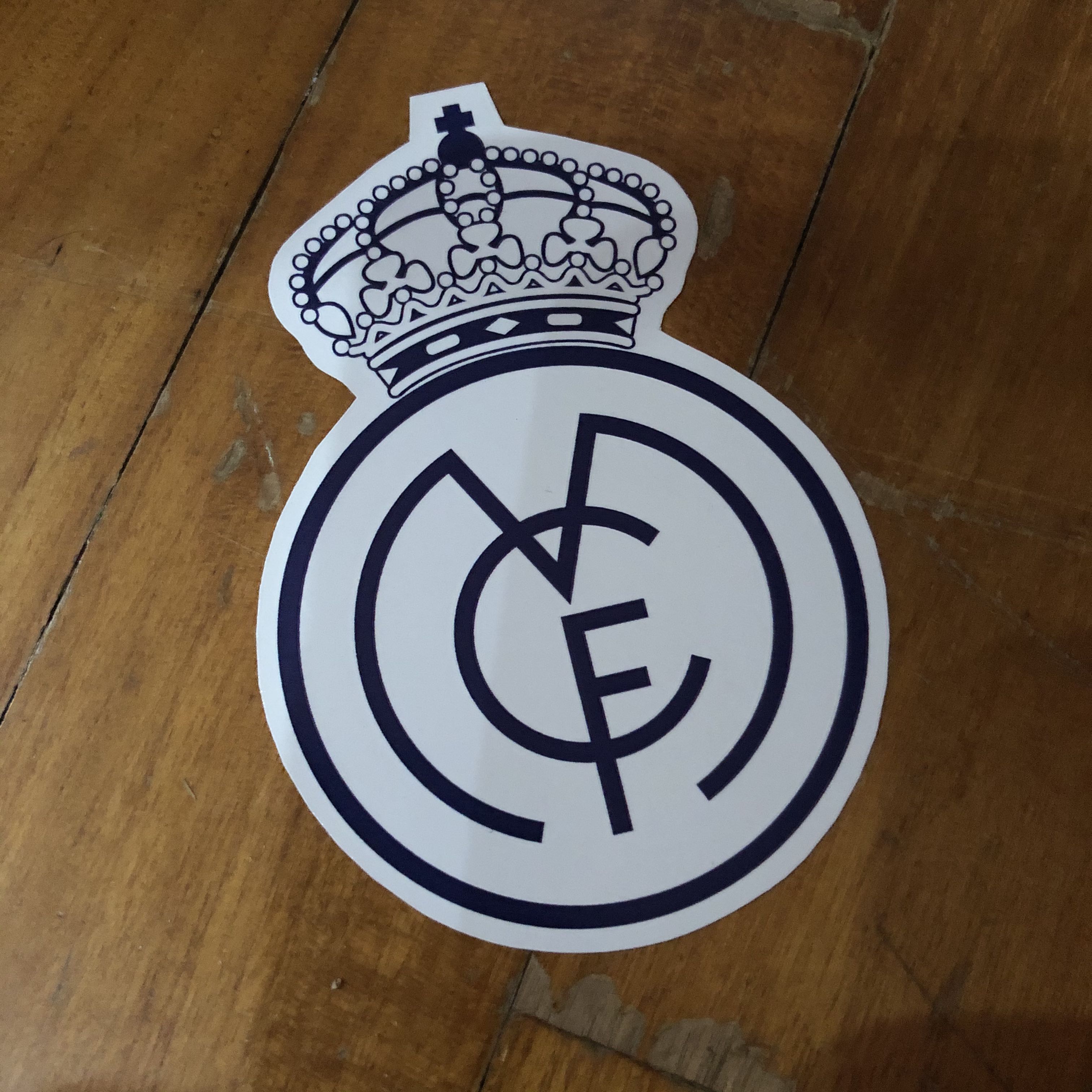 Pop Culture Luggage Laptop Misc Sticker Soccer Football Club Sports Real Madrid Cf Old Logo Sergio Ramos Marcello Design Craft Others On Carousell