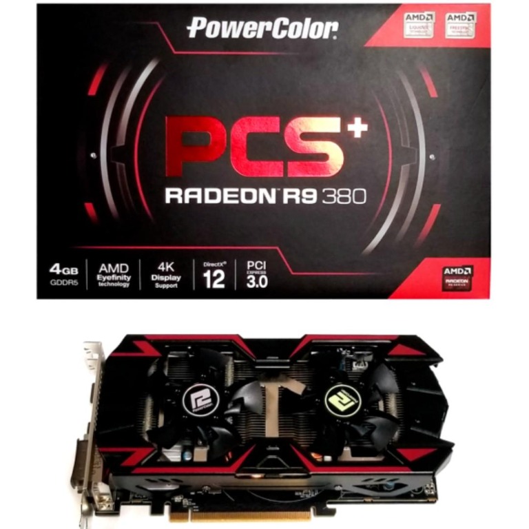 PowerColor PCS+ R9 380 4GB #MRTSerangoon, Computers & Tech, Parts ...