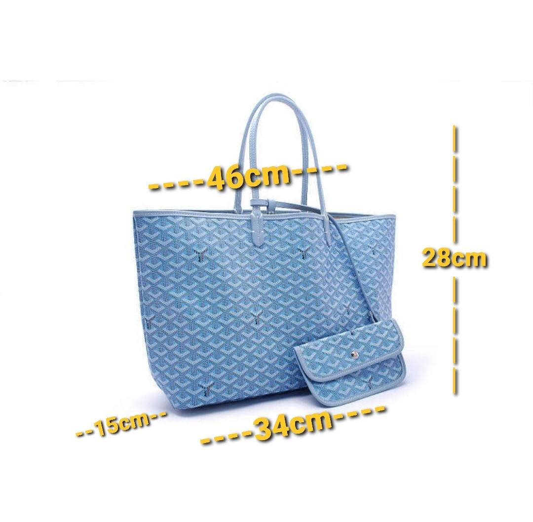 PRE ORDER LIGHT BLUE GOYARD SAINT LOUIS TOTE BAG S$150, Luxury, Bags &  Wallets on Carousell