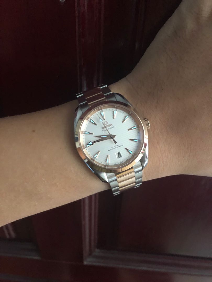 Rose Gold Omega Seamaster Aqua Terra