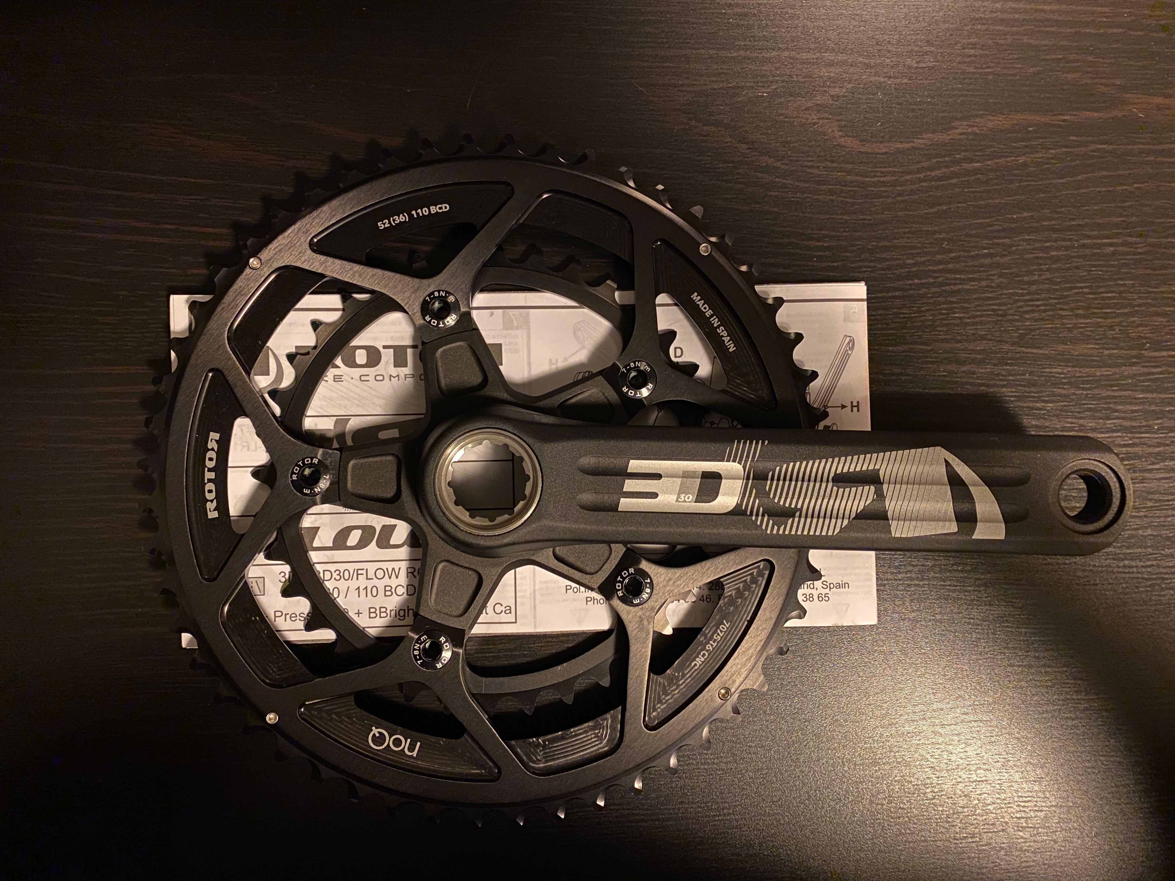 Rotor hotsell 3d30 crankset