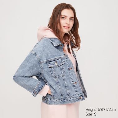 Uniqlo oversized denim jacket cheap