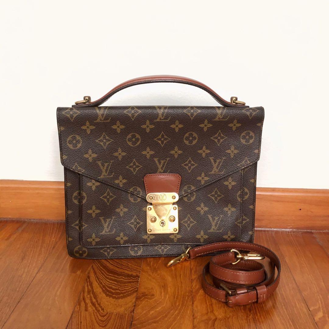 Louis Vuitton, a monogram canvas 'Monceau' handbag, 1989. - Bukowskis