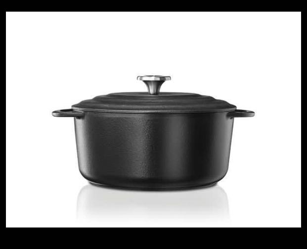 Zinloos boerderij onthouden Vivo cast iron casserole 24cm, Furniture & Home Living, Kitchenware &  Tableware, Cookware & Accessories on Carousell