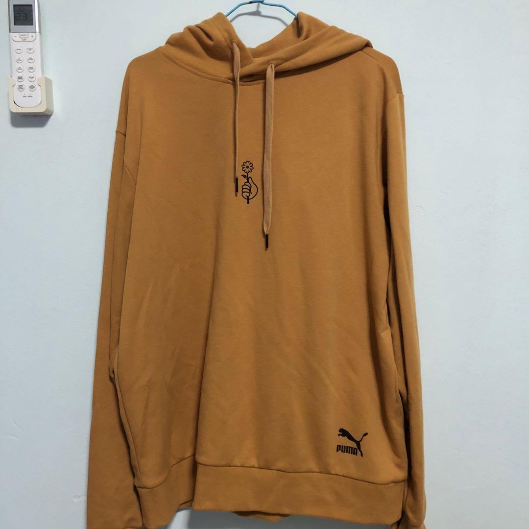 bts puma hoodie mustard