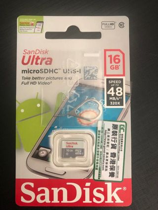 SanDisk記憶體卡 16GB