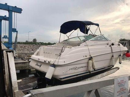 Used boat Monterey 262 CR cheaper then buy a car with cabin sell $58000, call 97535908