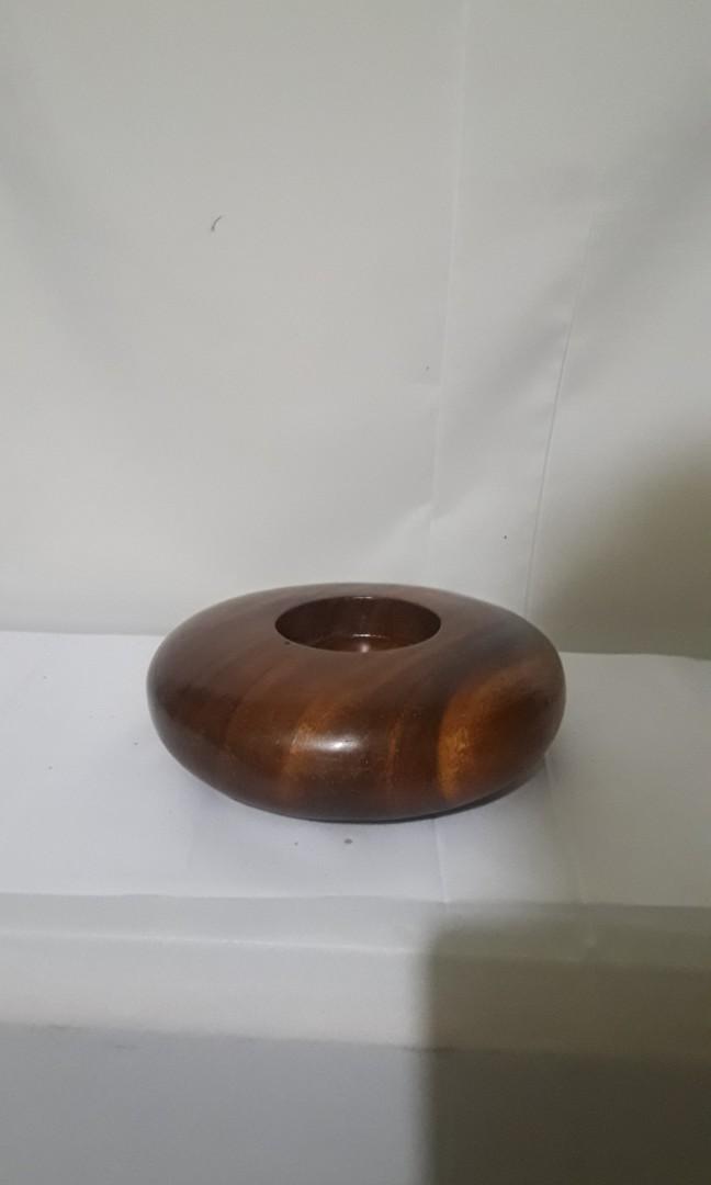 9 Inches Dia Solid Wood Candle Holder (Category: Home Improvement Tools & Accessories) located in Paranaque City. Submitted by ohselle (Listing ID 278645952, Image 1). Description: Natural Finish.
