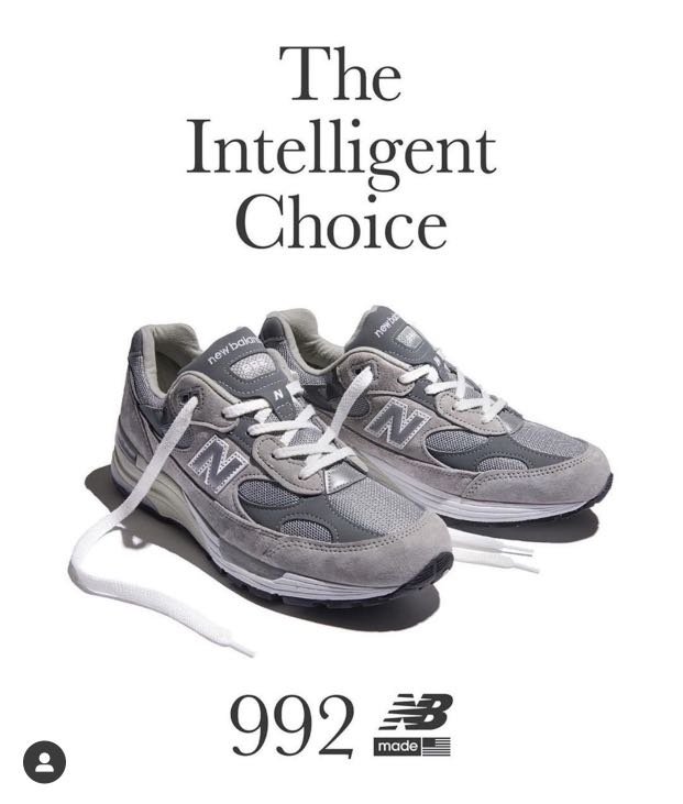 現貨New Balance 992 Grey M992GR (D頭) Size: US 8.5, 男裝, 鞋, 波鞋 
