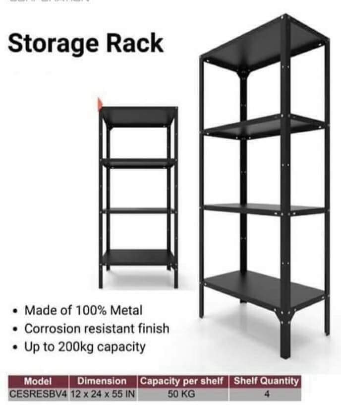 Adjustable 4 Shelf High Quality Rack