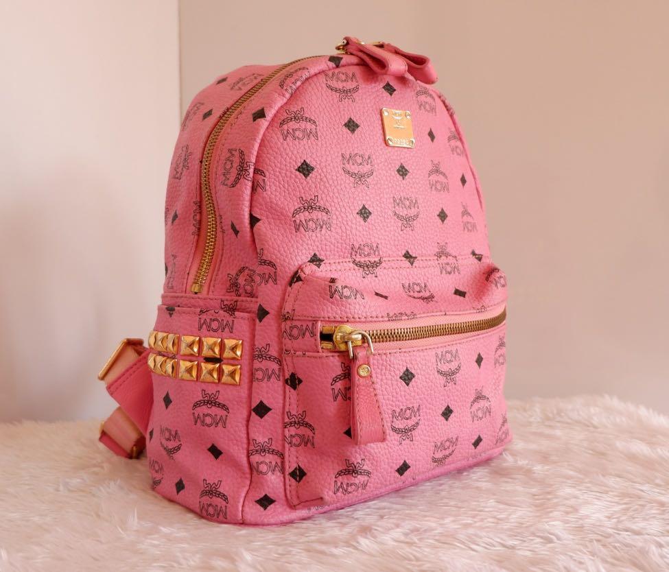 MCM Backpack Small Pink AUTHENTIC ORIGINAL