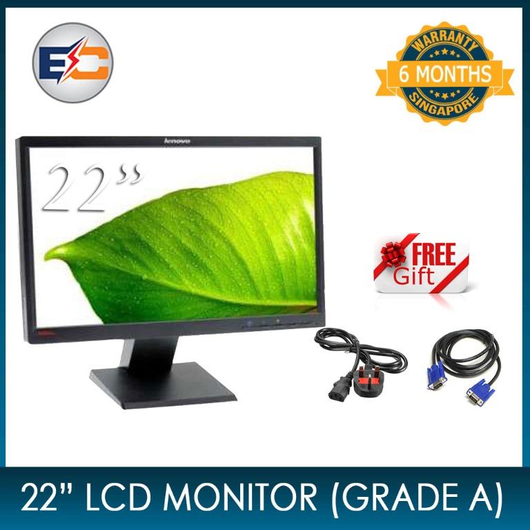 Certified Refurbished Lenovo L2250pwd 1680 X 1050 Resolution 22 Widescreen Lcd Flat Panel Display Monitor Electronics Computer Parts Accessories On Carousell