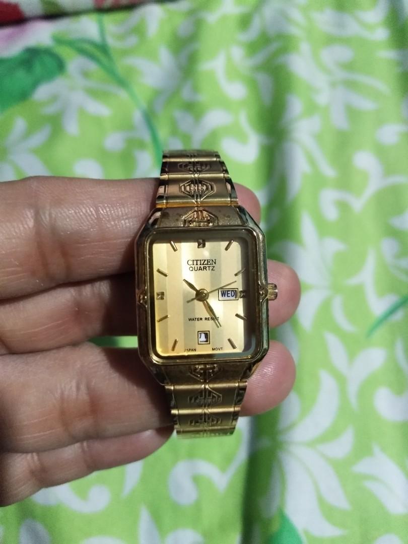 Citizen gold clearance square watch