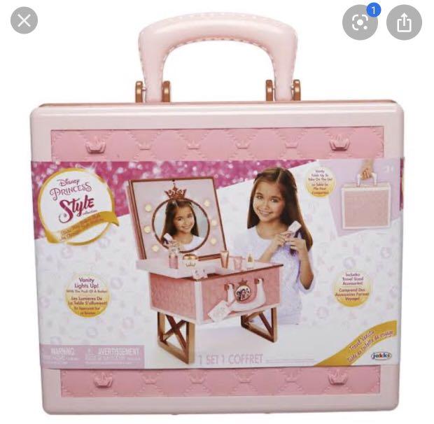 Disney princess travel vanity playset top