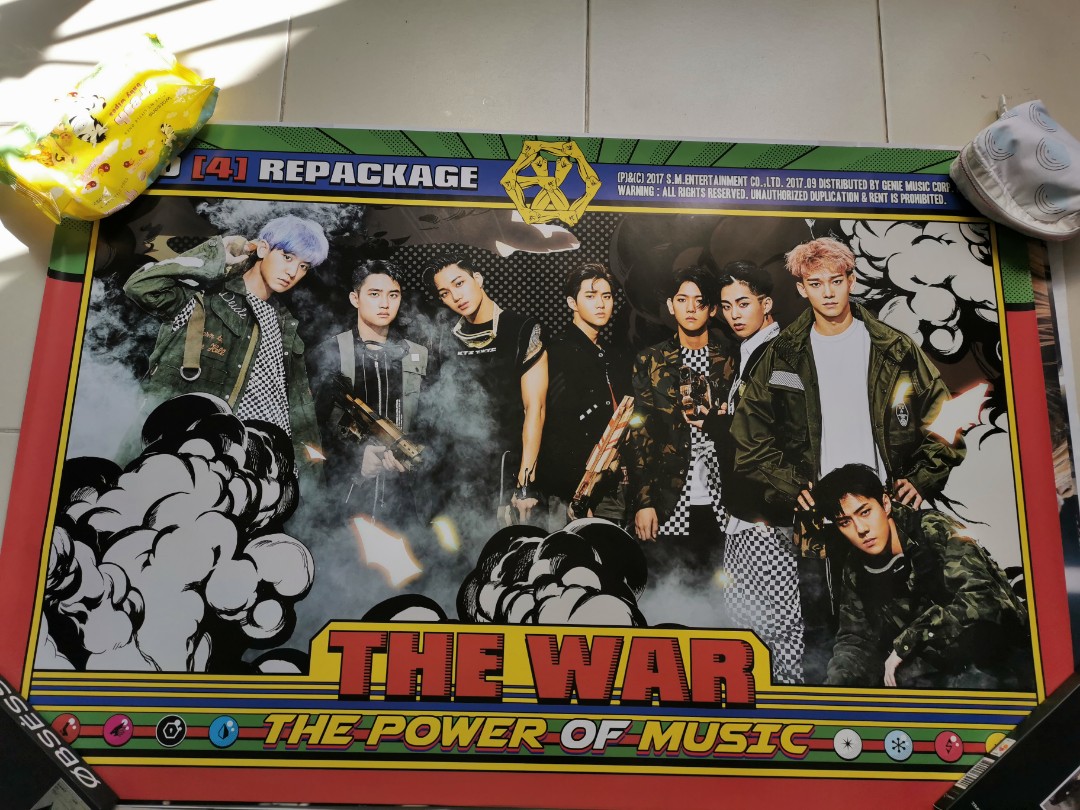 EXO Posters, Hobbies & Toys, Memorabilia & Collectibles, K-Wave On ...