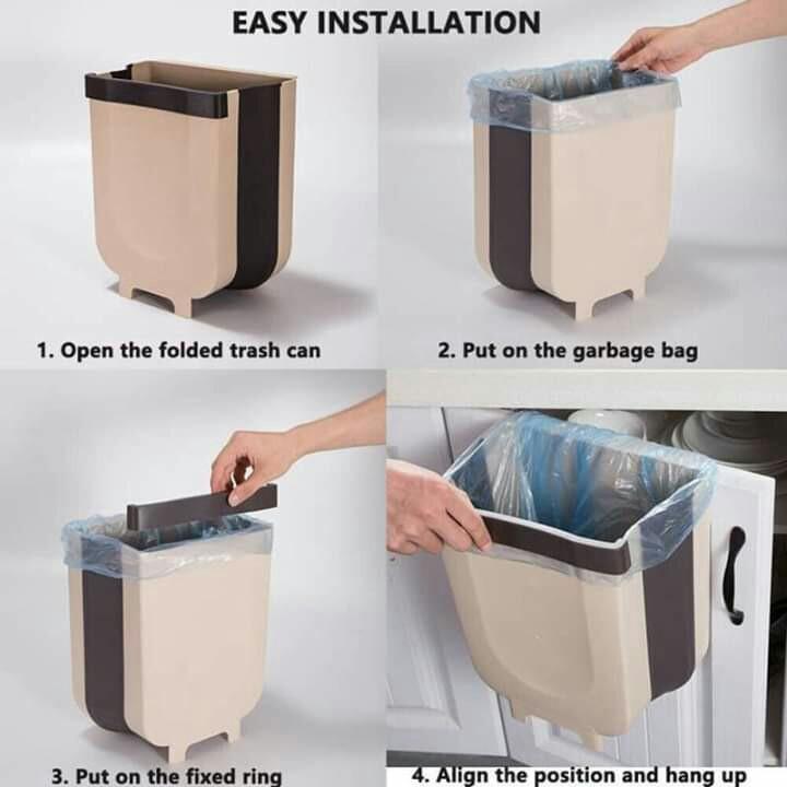 Foldable hanging garbage bin (Category: Laundry Baskets) located in Quezon City. Submitted by rigelsfashiononline (Listing ID 278627366, Image 3). Description: Foldable hanging garbage bin Php 300.00.