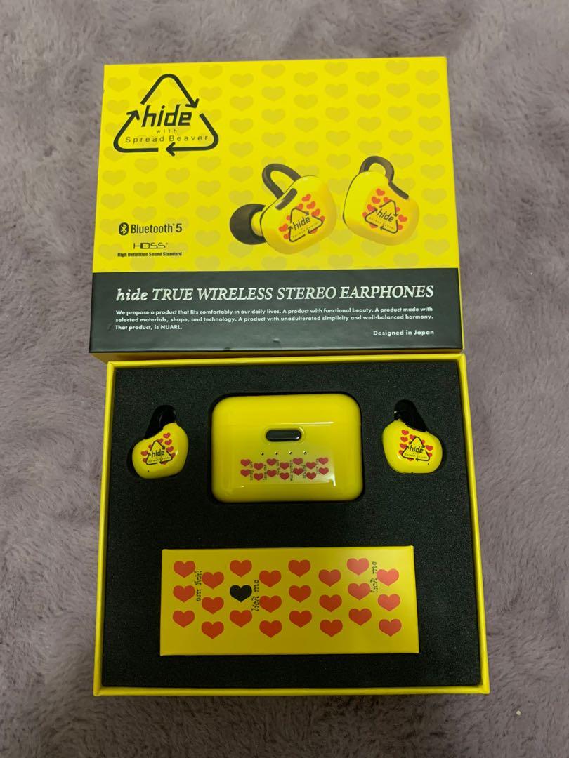 Hide true outlet wireless stereo earphones