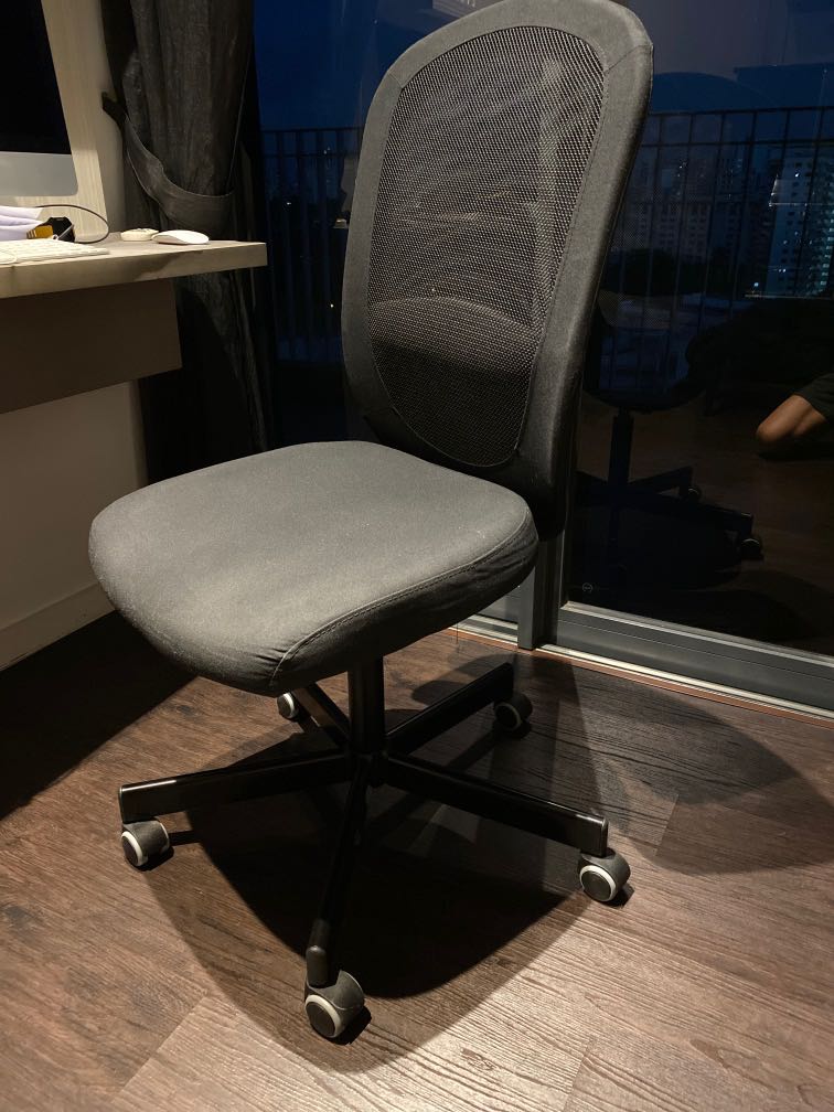 IKEA Office Chair (Flintan) BLACK, Furniture & Home Living, Furniture