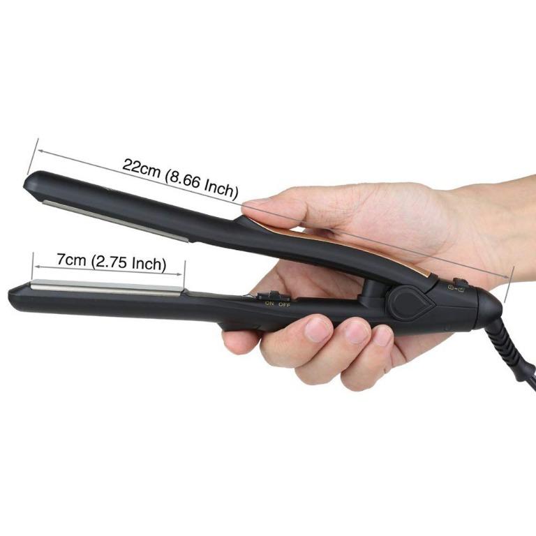 JINRI Pro Titanium Plate 4 5 Mini Hair Straightener 210C Salon