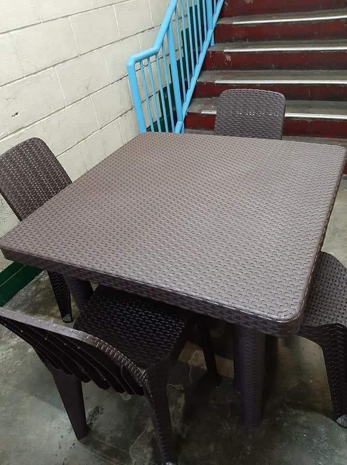 Jolly Plastic rattan dining set Babies Kids Baby Nursery Kids Furniture Other Kids Furniture on Carousell